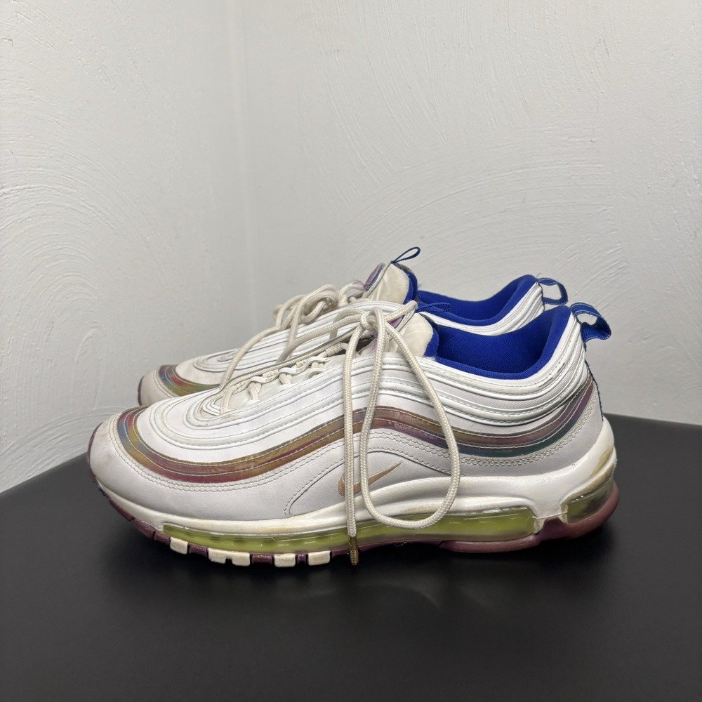 Nike Air Max 97 SE Easter Iridescent Rainbow CW2456-100 Women's Size 10